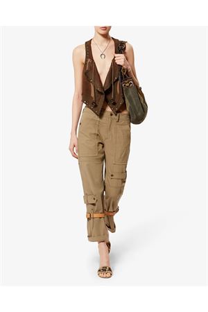 Gilet Kelby Senza Maniche Asimmetrico In Patchwork ISABEL MARANT | GI0091FAD2E04I50BZ